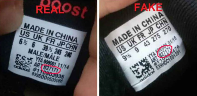 Check code để phân biệt giày Authentic và Fake
