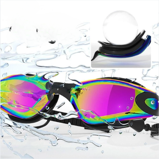 Kính Bơi Chống Nước Chống Mờ apexfitsport AF-HD01 Unisex, Tráng Gương, Chống Tia UV, Kèm Bịt Tai