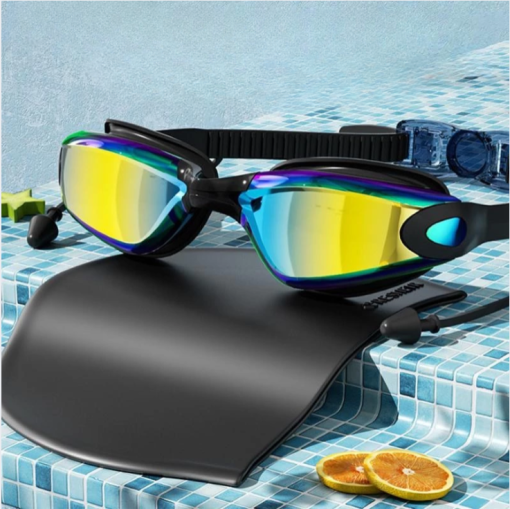 Kính Bơi Chống Nước Chống Mờ apexfitsport AF-HD01 Unisex, Tráng Gương, Chống Tia UV, Kèm Bịt Tai
