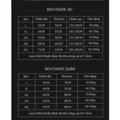 bảng kích thước